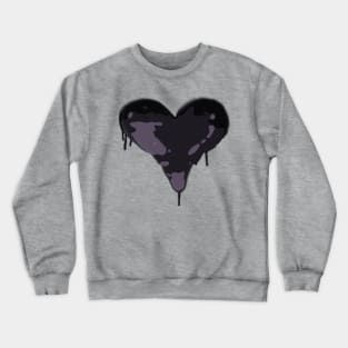 Dripping Purple Heart Crewneck Sweatshirt